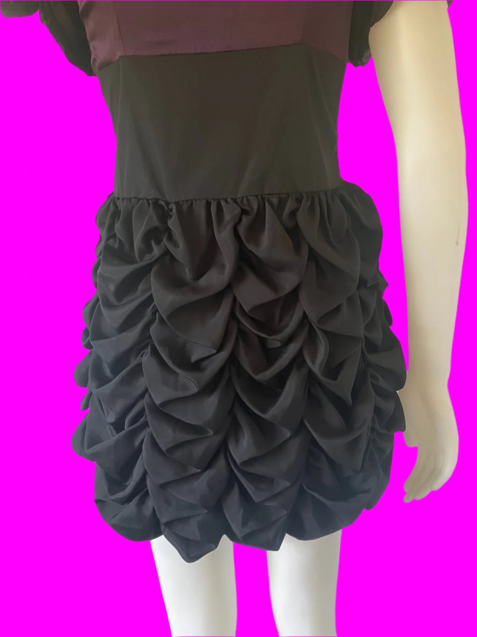 Marc Jacobs - Purple & Black Silk Dress - Size: 8