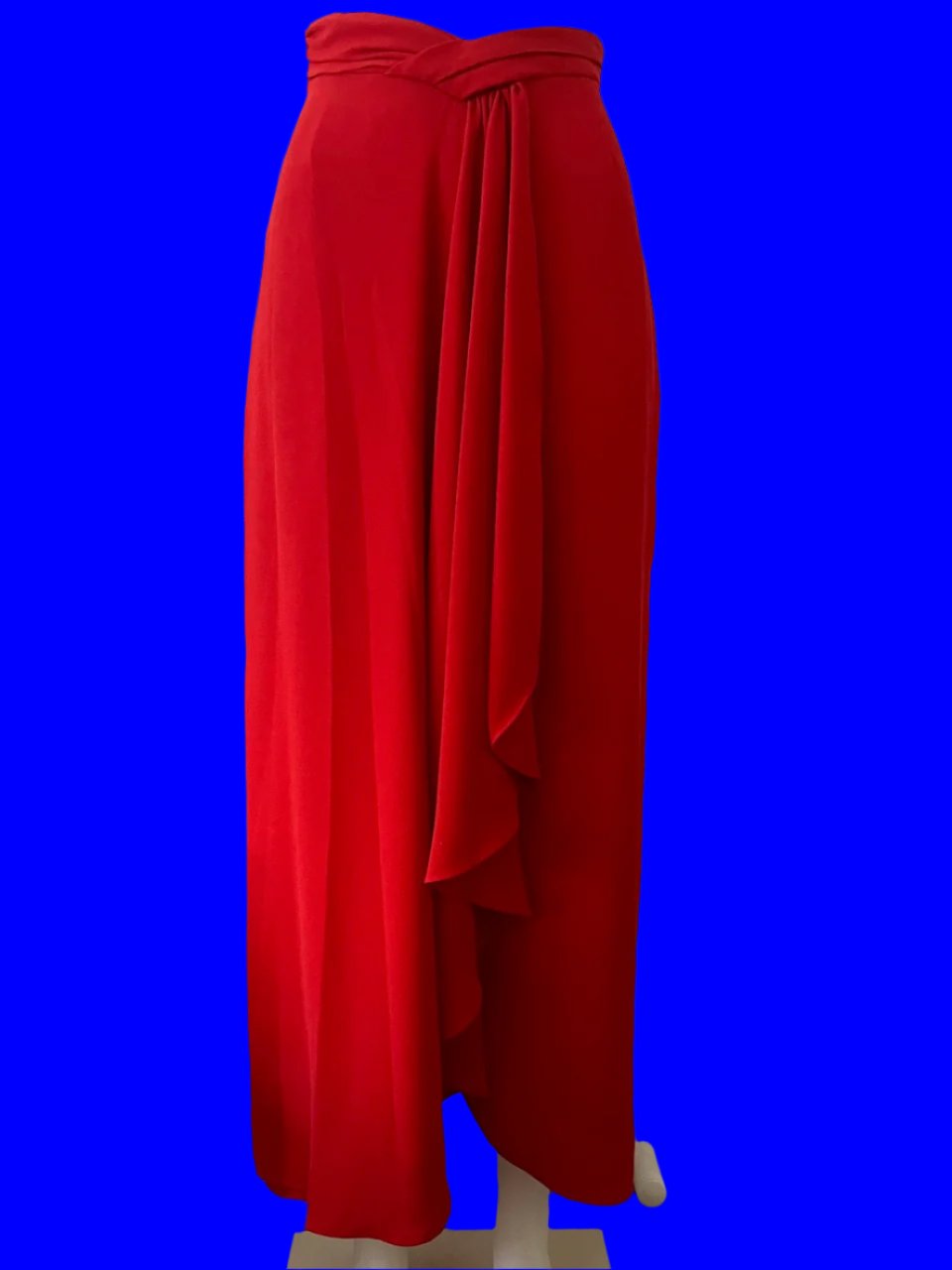 Carla Zampatti - Red Pants With Crossover Detailing - Size: 6