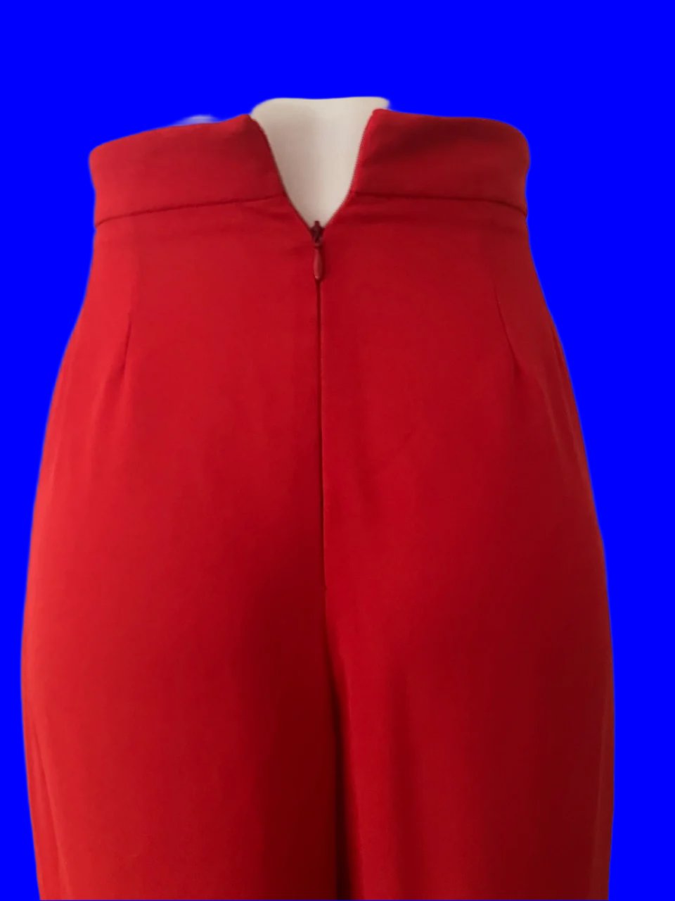 Carla Zampatti - Red Pants With Crossover Detailing - Size: 6