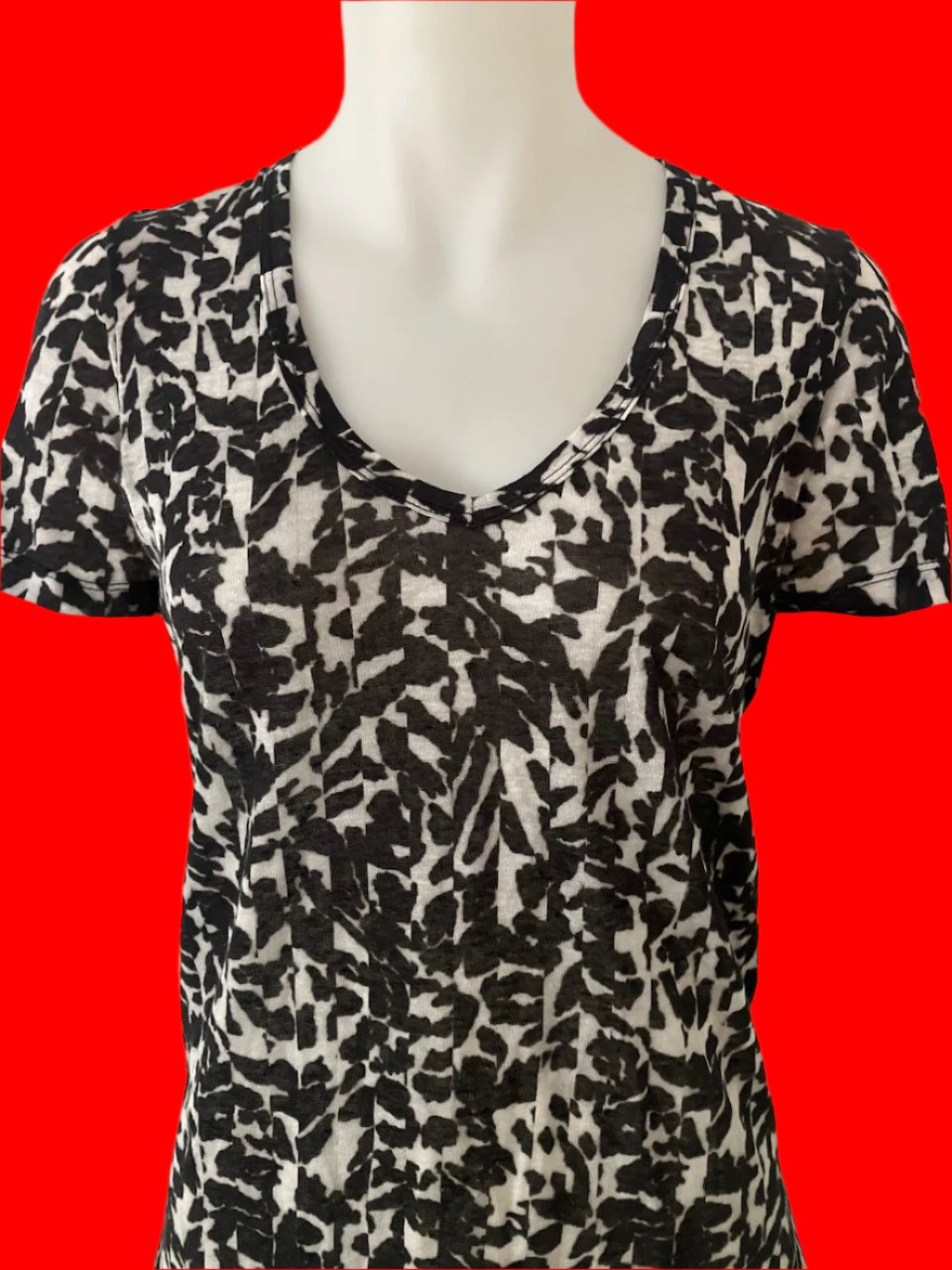 Isabel Marant Etoile - Linen Tee With Print - Size: S
