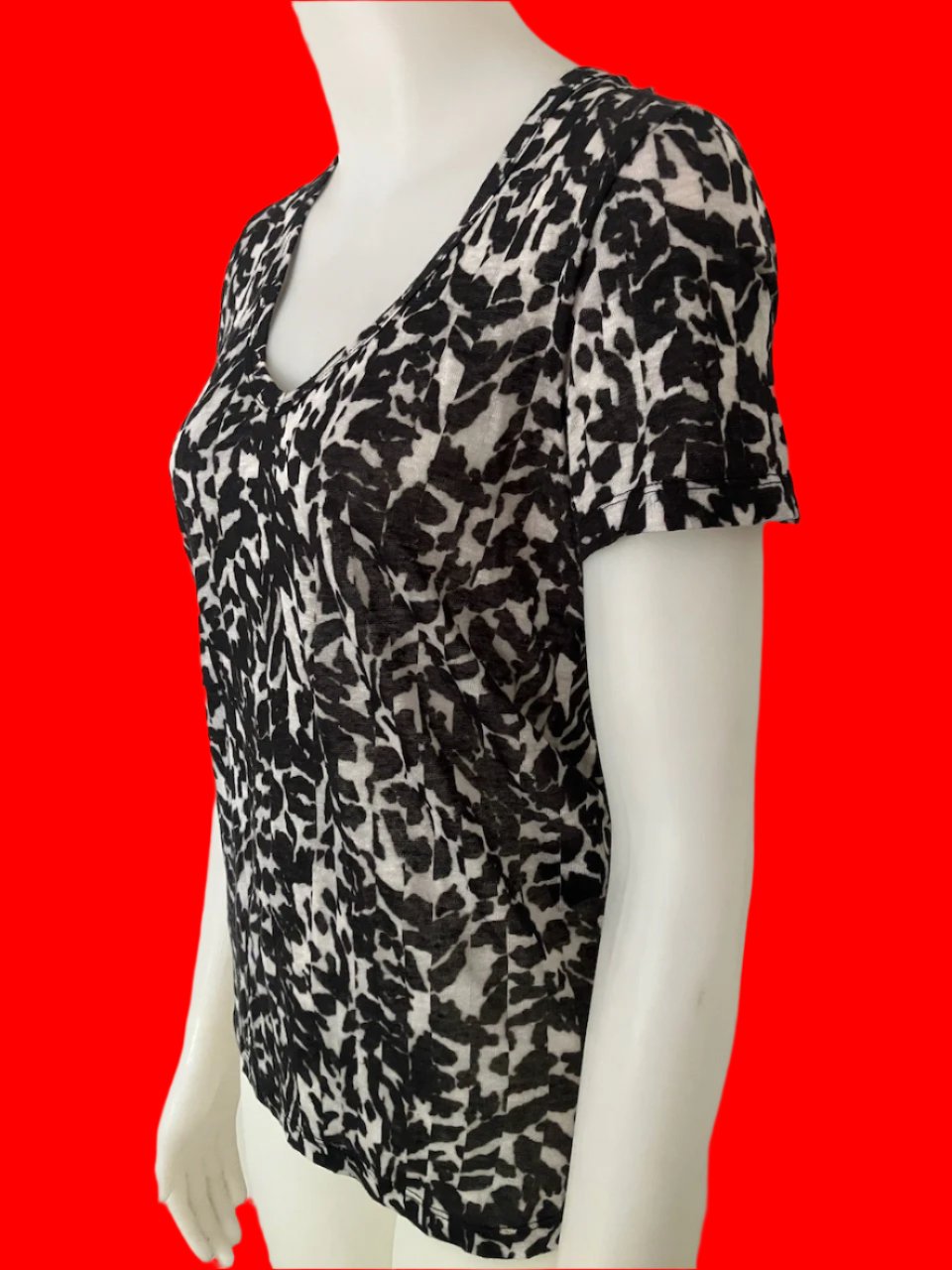 Isabel Marant Etoile - Linen Tee With Print - Size: S