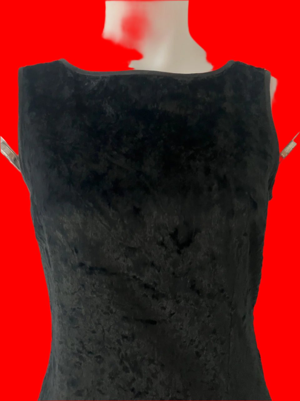 Nicole Miller - New York - Velvet Sleeveless Top - Size: 10