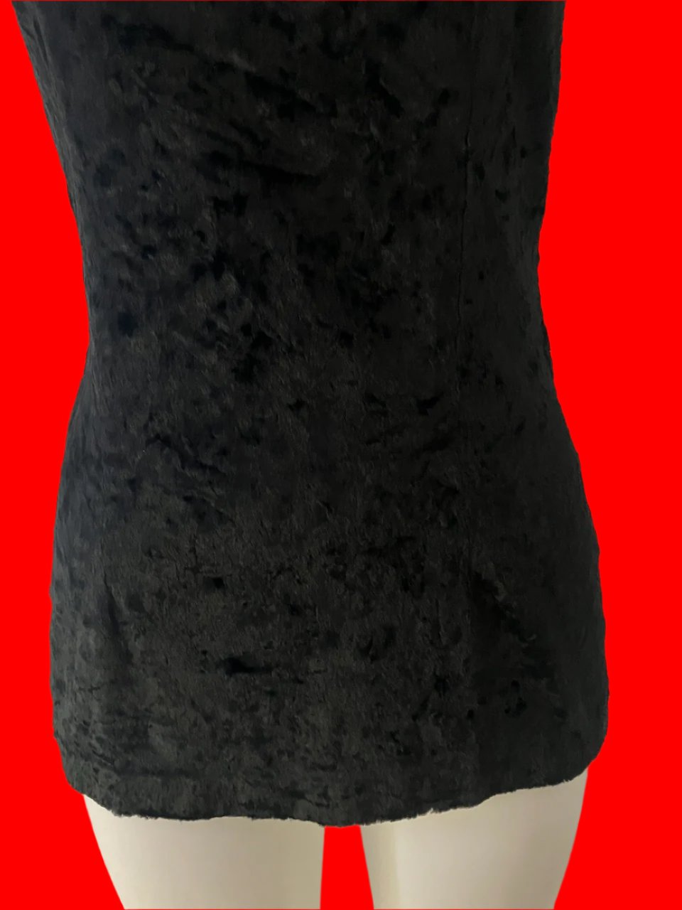 Nicole Miller - New York - Velvet Sleeveless Top - Size: 10