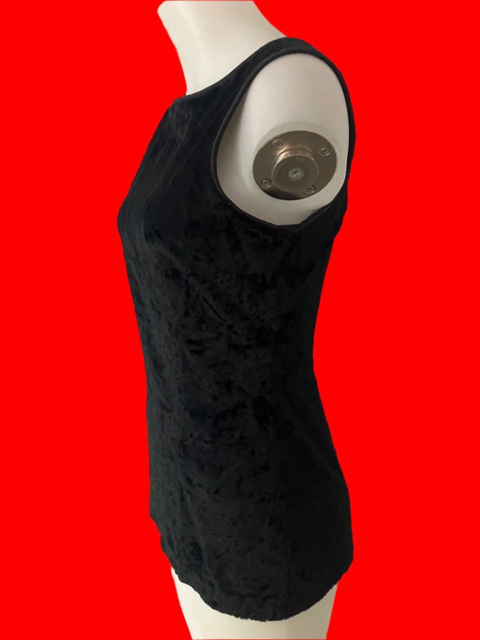 Nicole Miller - New York - Velvet Sleeveless Top - Size: 10