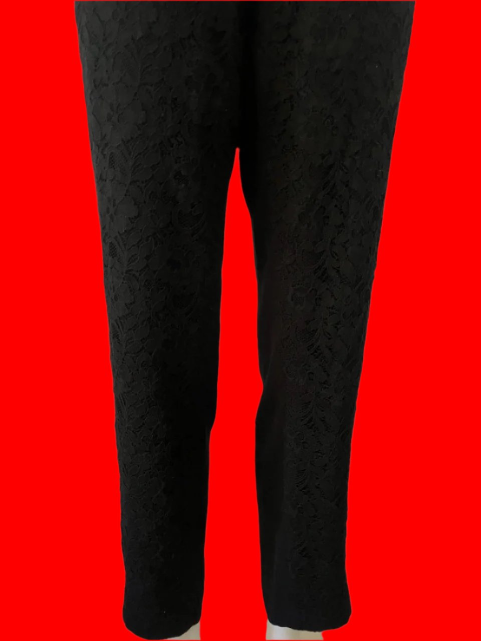Gerry Weber - Black Lace Front Pants - Size - 14