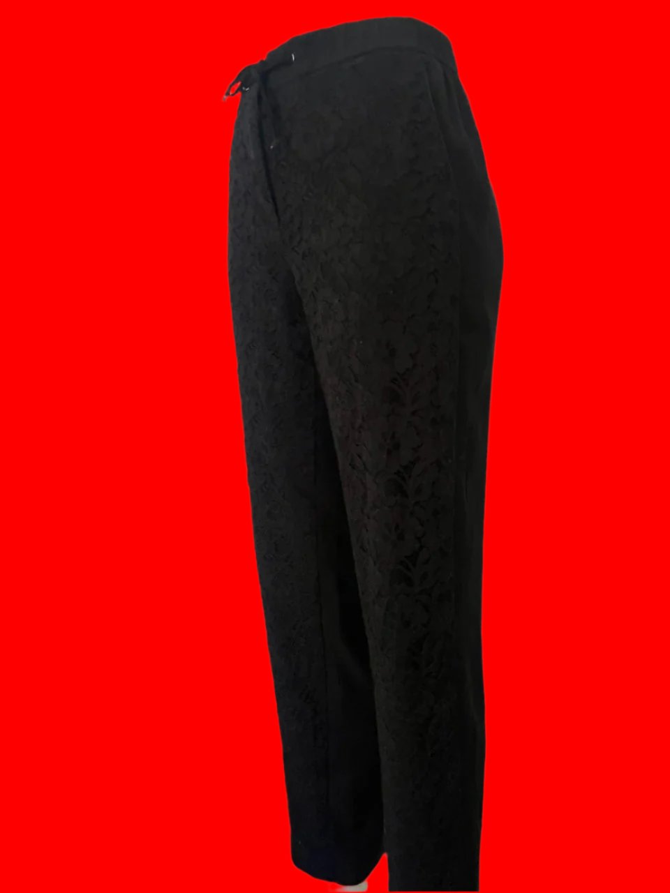 Gerry Weber - Black Lace Front Pants - Size - 14
