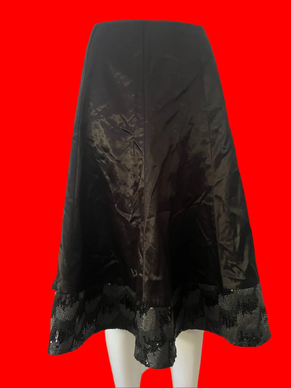 Gregory - Black Skirt With Sequins - Size: 14