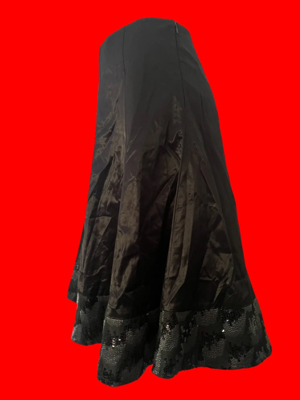 Gregory - Black Skirt With Sequins - Size: 14
