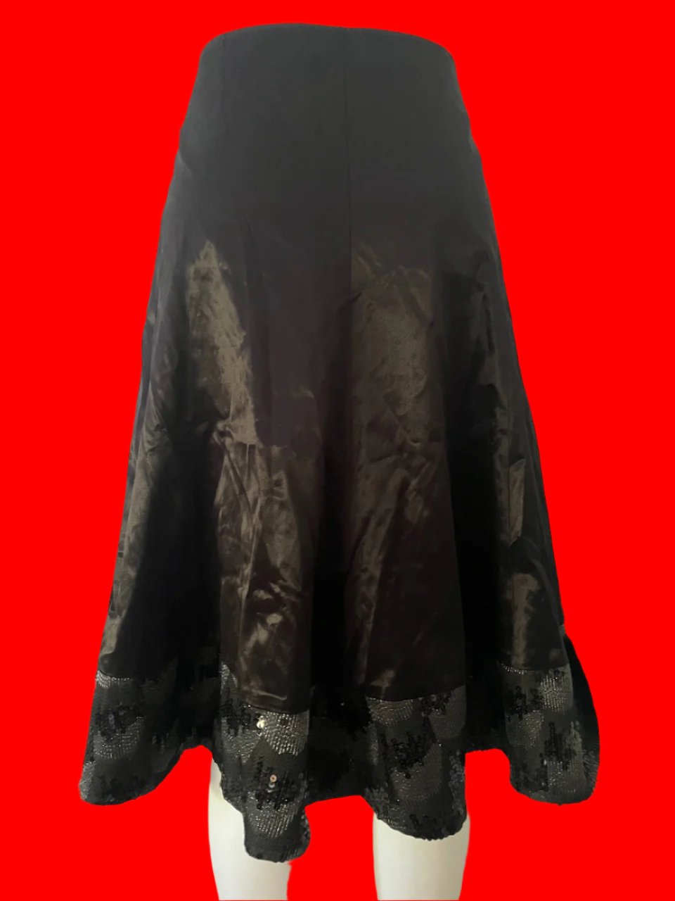 Gregory - Black Skirt With Sequins - Size: 14