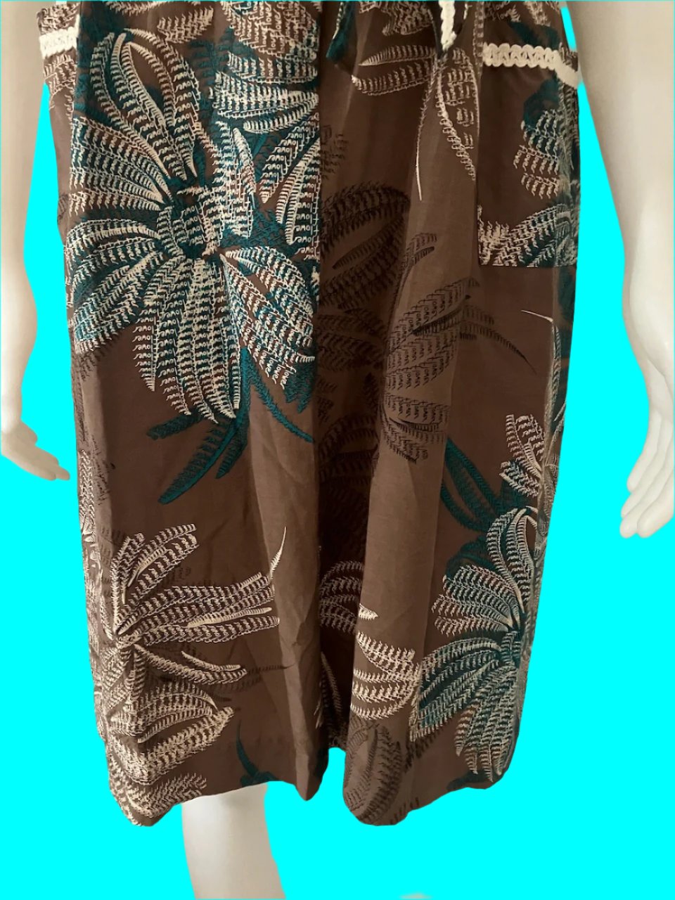 Lisa Ho - Australian Designer Tropical Print Dress - Size: 12