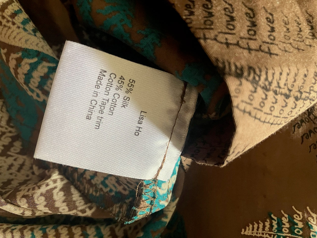Lisa Ho - Australian Designer Tropical Print Dress - Size: 12