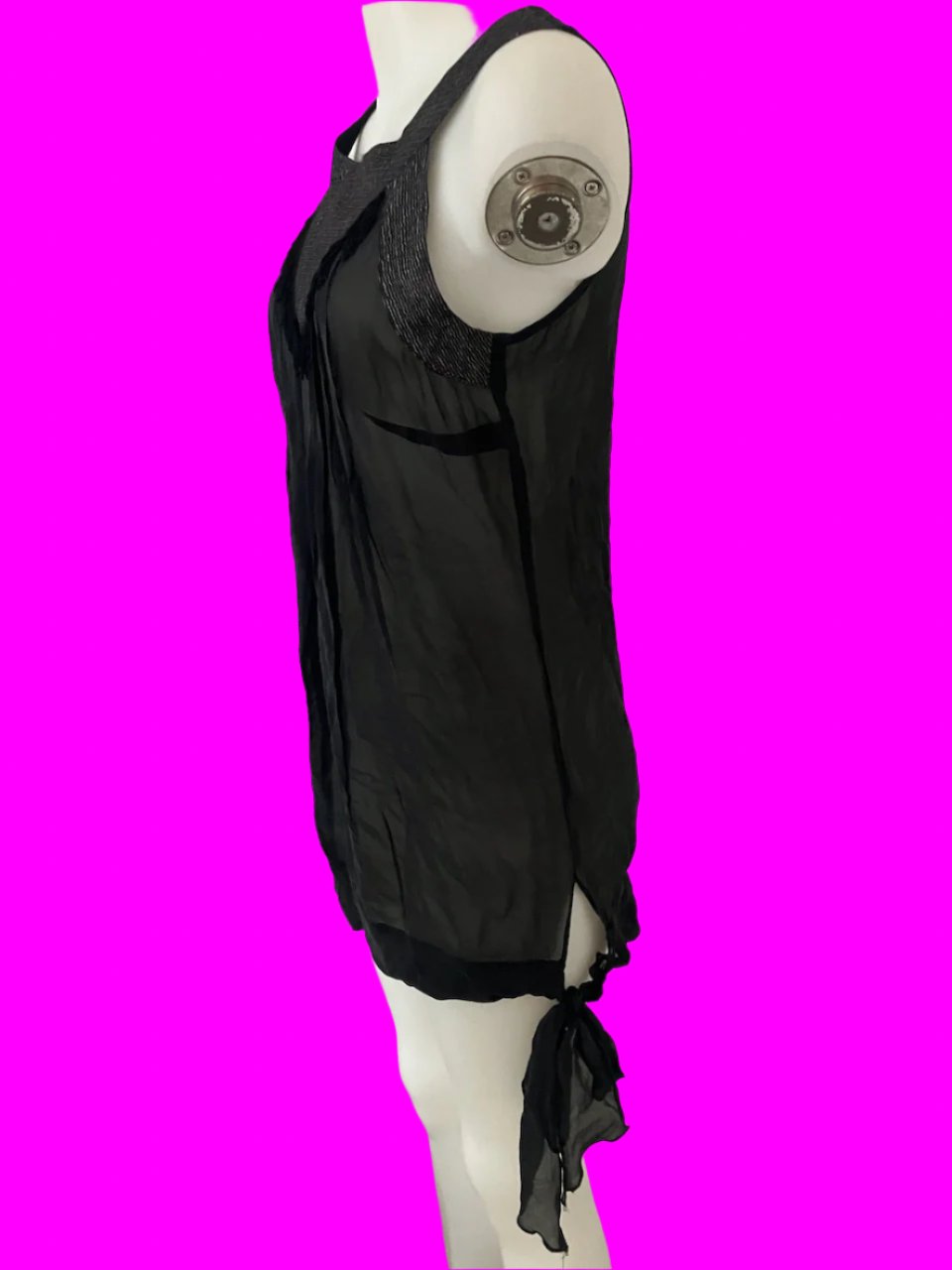 Angela Lewis - NZ Designer Silk & Viscose Top - Size: 8