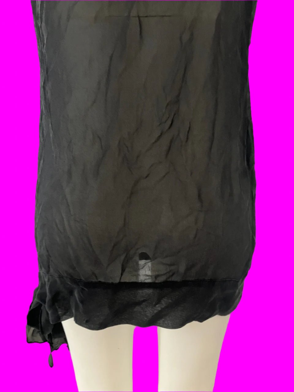 Angela Lewis - NZ Designer Silk & Viscose Top - Size: 8