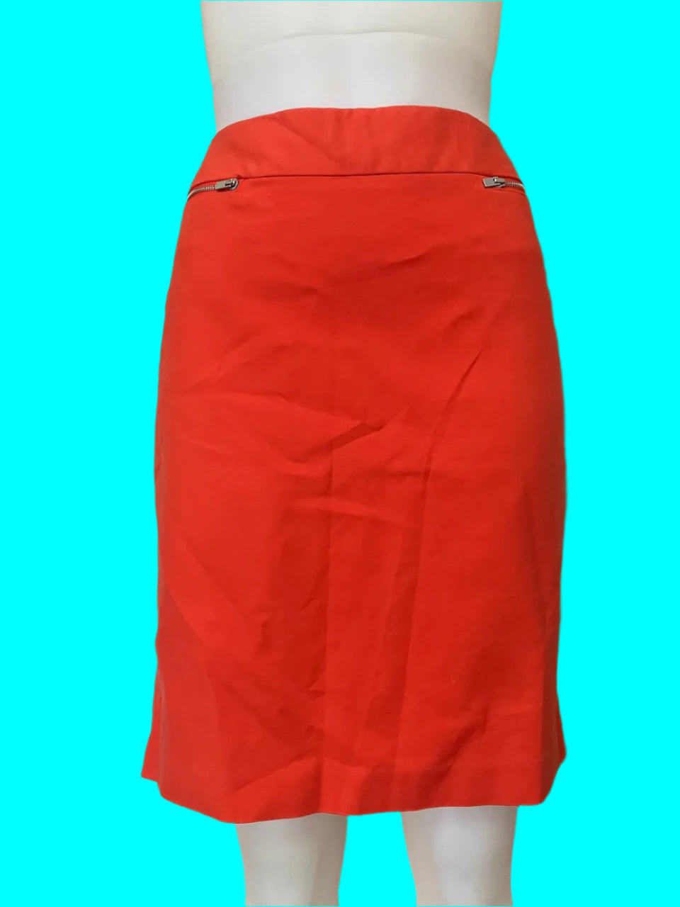 Calvin Klein - Orange Summer Skirt - Size: 14