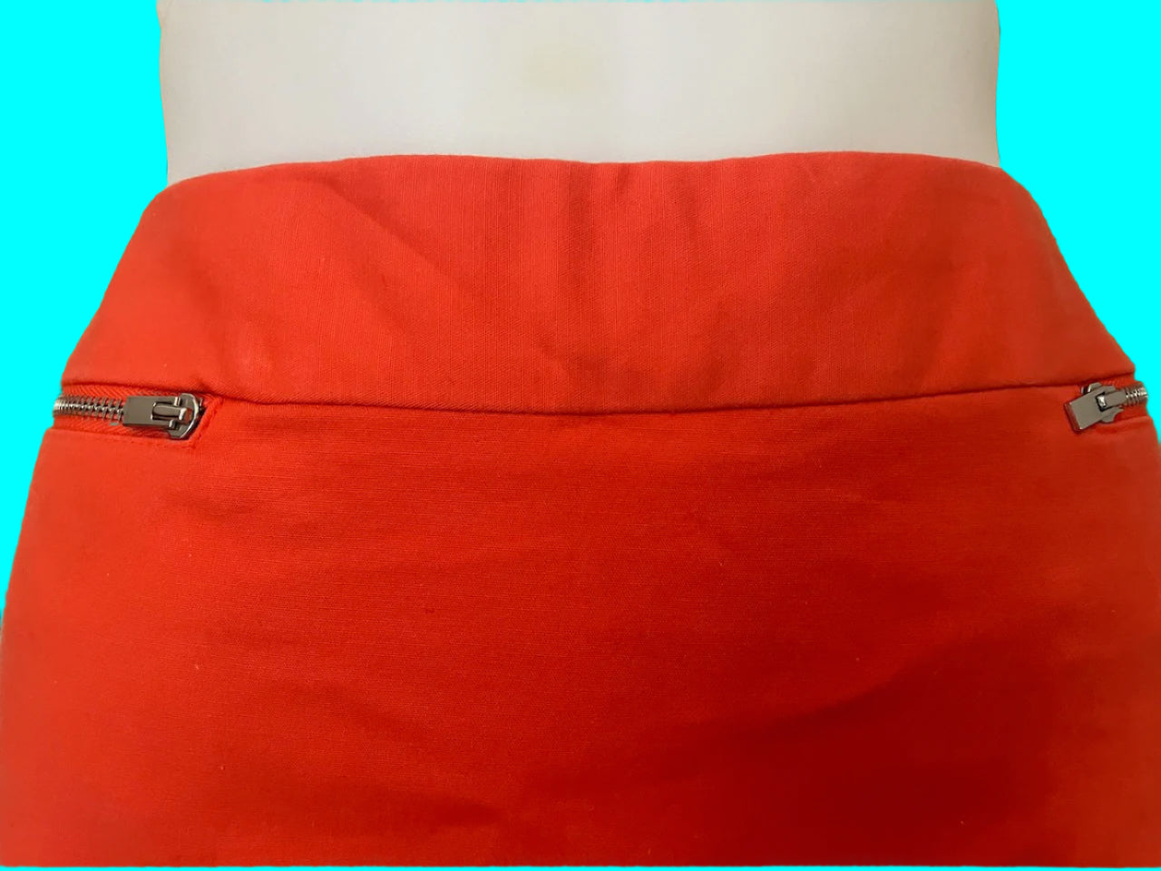 Calvin Klein - Orange Summer Skirt - Size: 14
