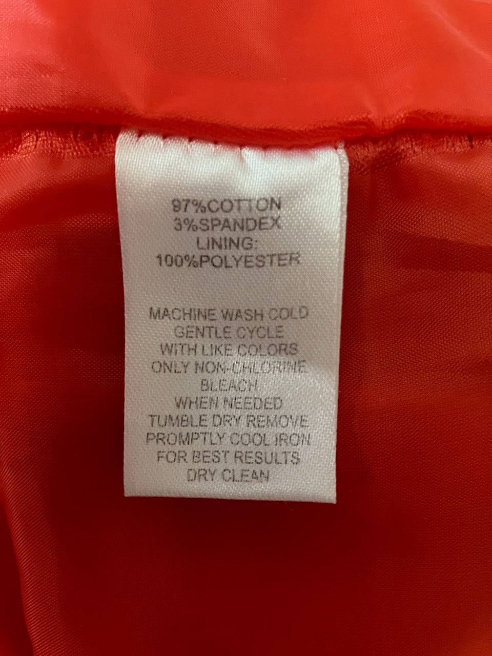 Calvin Klein - Orange Summer Skirt - Size: 14