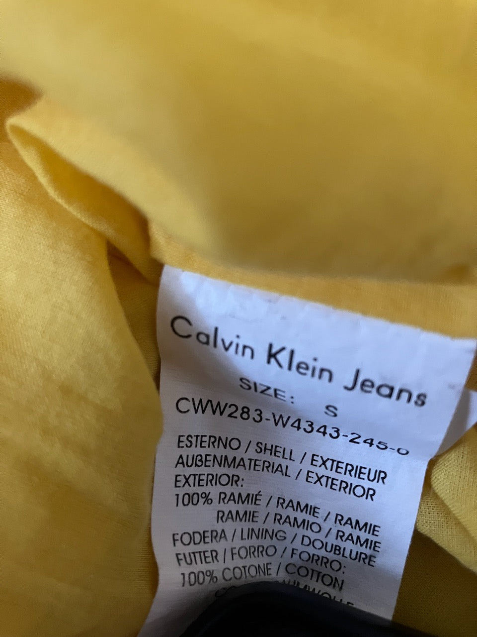Calvin Klein - Yellow Summer Dress - Size: S