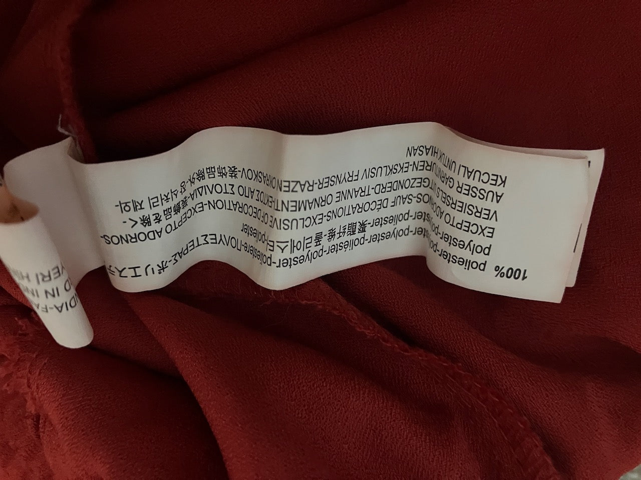 Zara - NEAR NEW - Wide Legged Red Pants With Tie - Size: XS