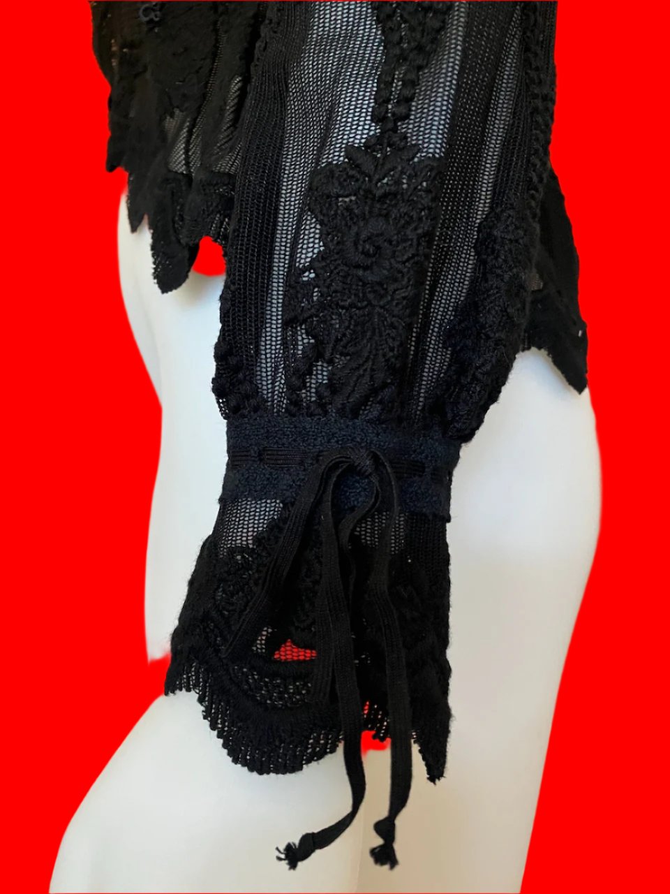 Moss & Spy - Australian Designer - Black Lace Cardigan - Size: 12
