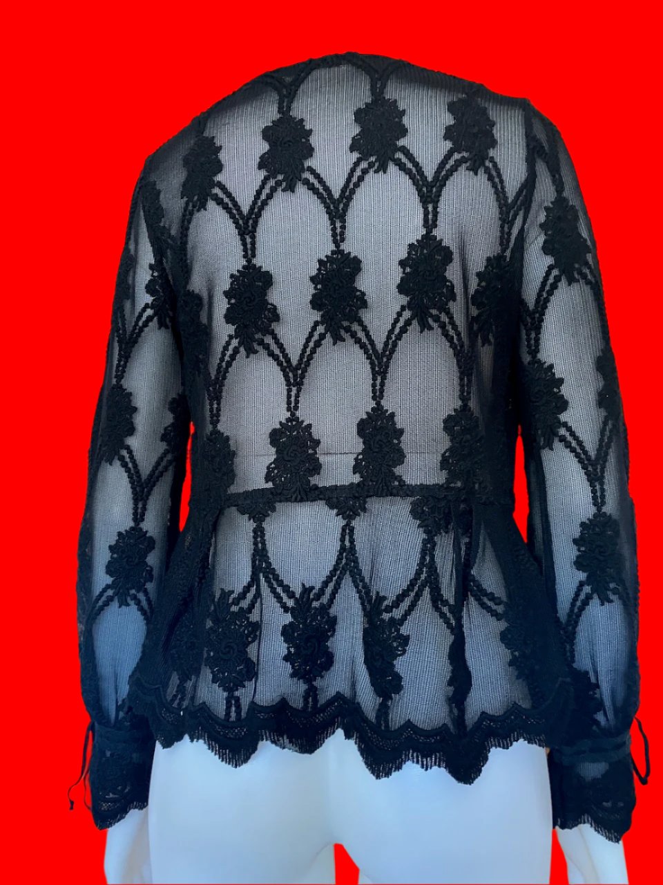 Moss & Spy - Australian Designer - Black Lace Cardigan - Size: 12