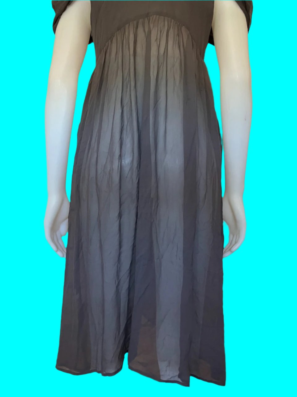Kingan Jones - NZ Designer Dress - Silk With Embellishment - Size: 10