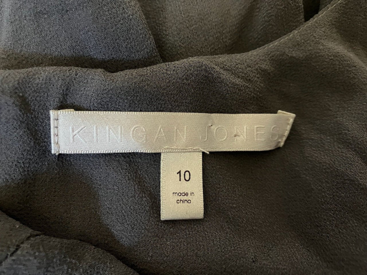 Kingan Jones - NZ Designer Dress - Silk With Embellishment - Size: 10