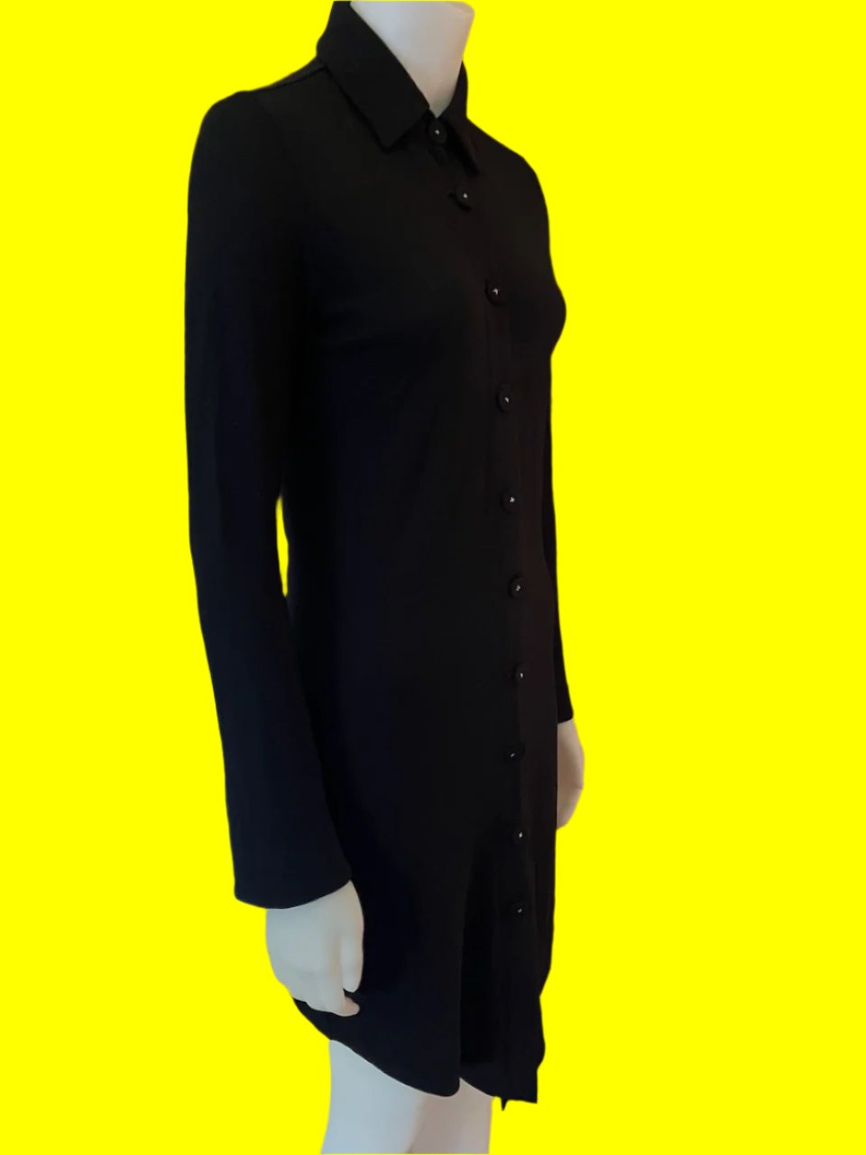 Taylor - NZ Designer - Pure Merino - Black Long Line Cardigan - Size: S