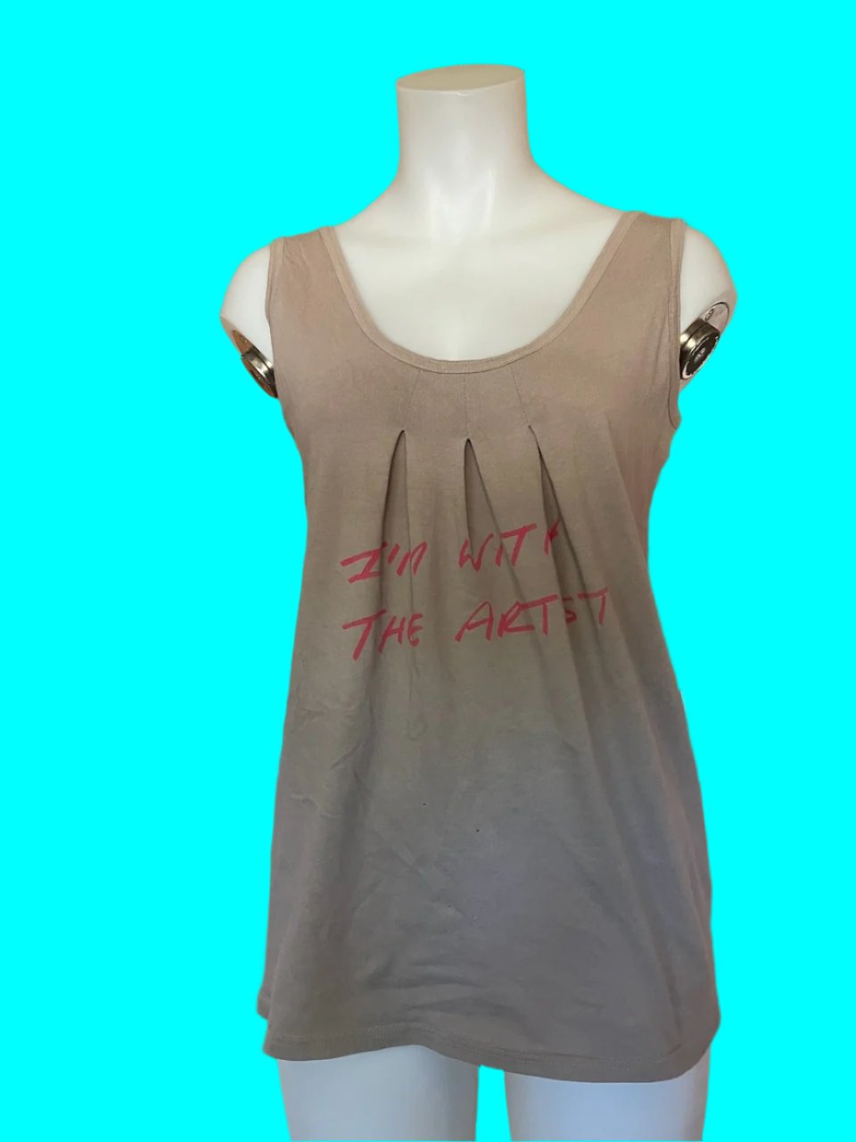 Kate Sylvester - I'm With The Artist - Organic Cotton Singlet - Size: M