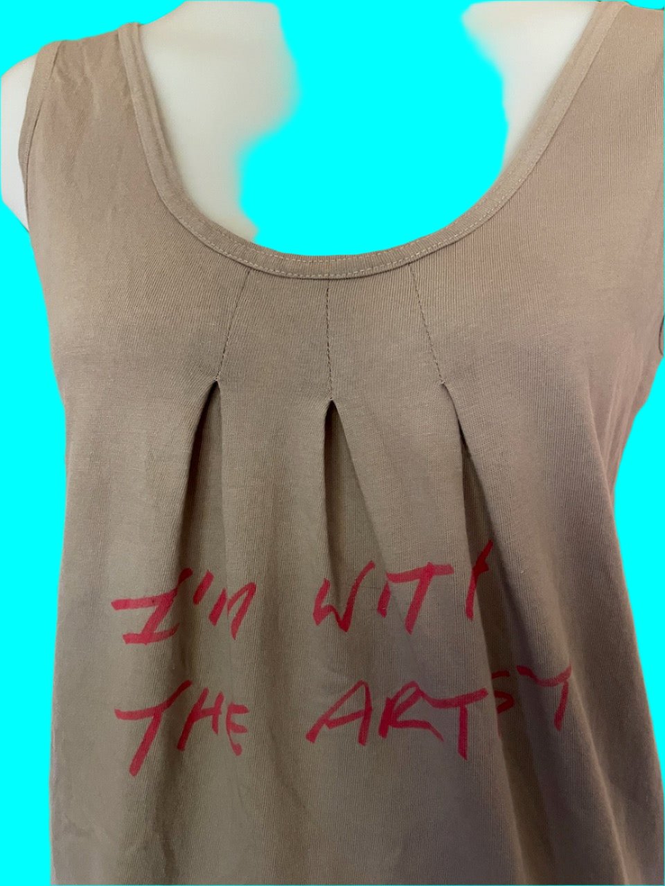 Kate Sylvester - I'm With The Artist - Organic Cotton Singlet - Size: M