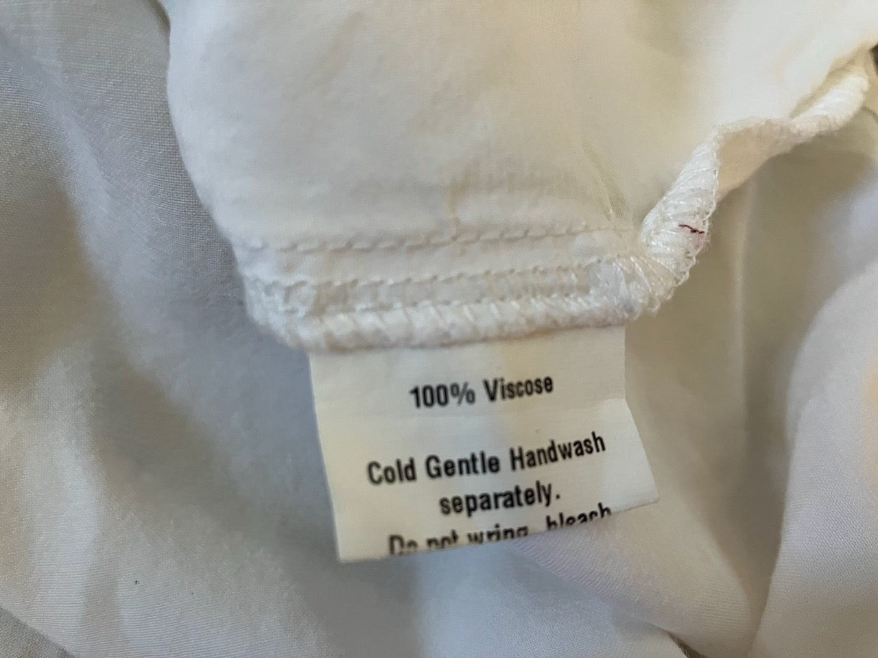 Staple + Cloth - NZ Designer - Crisp White Viscose Top - Size: 12