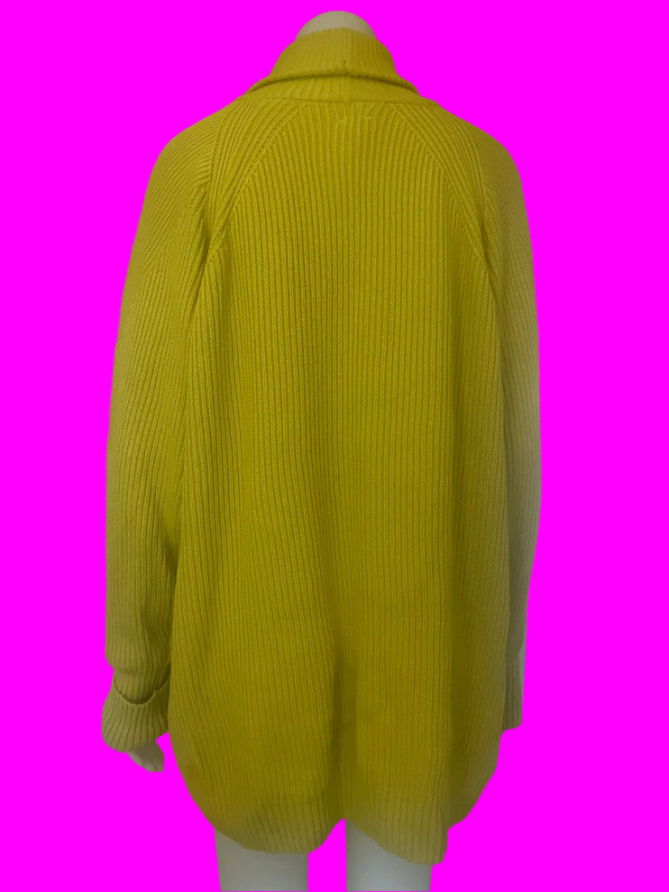 BRAND NEW - Kowtow - Henri Roll Neck Jumper - Acid Yellow - Size: L