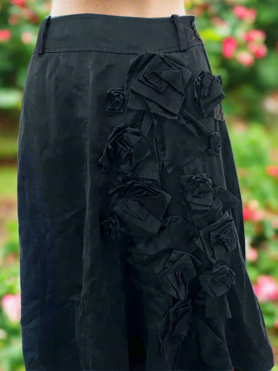 Cooper by Trelise Cooper - Silk Skirt With Rosettes - Size: 8