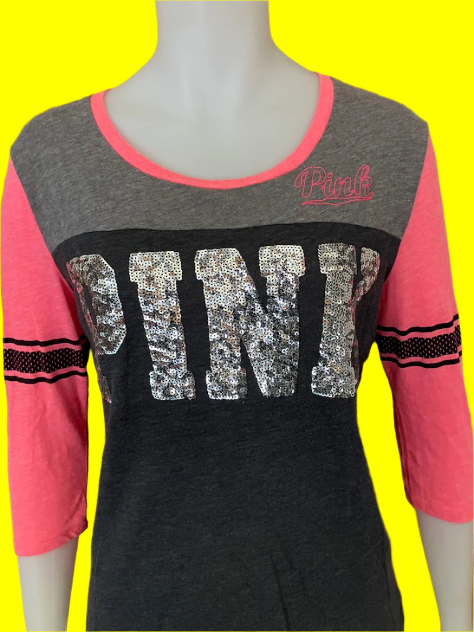 Victoria's Secret - Pink Sequin Top - Size: S