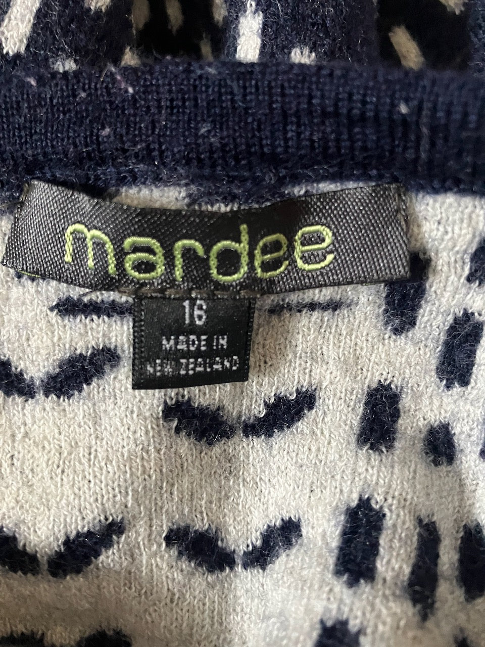 Mardee - NZ Made Extra Fine Merino Jumper - Size: 16