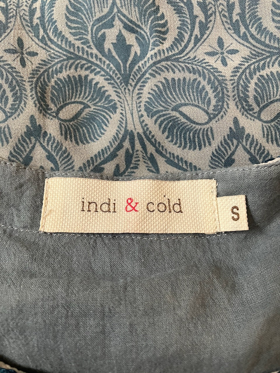 Indi & Cold - Patterned Dress for Summer - Size: S