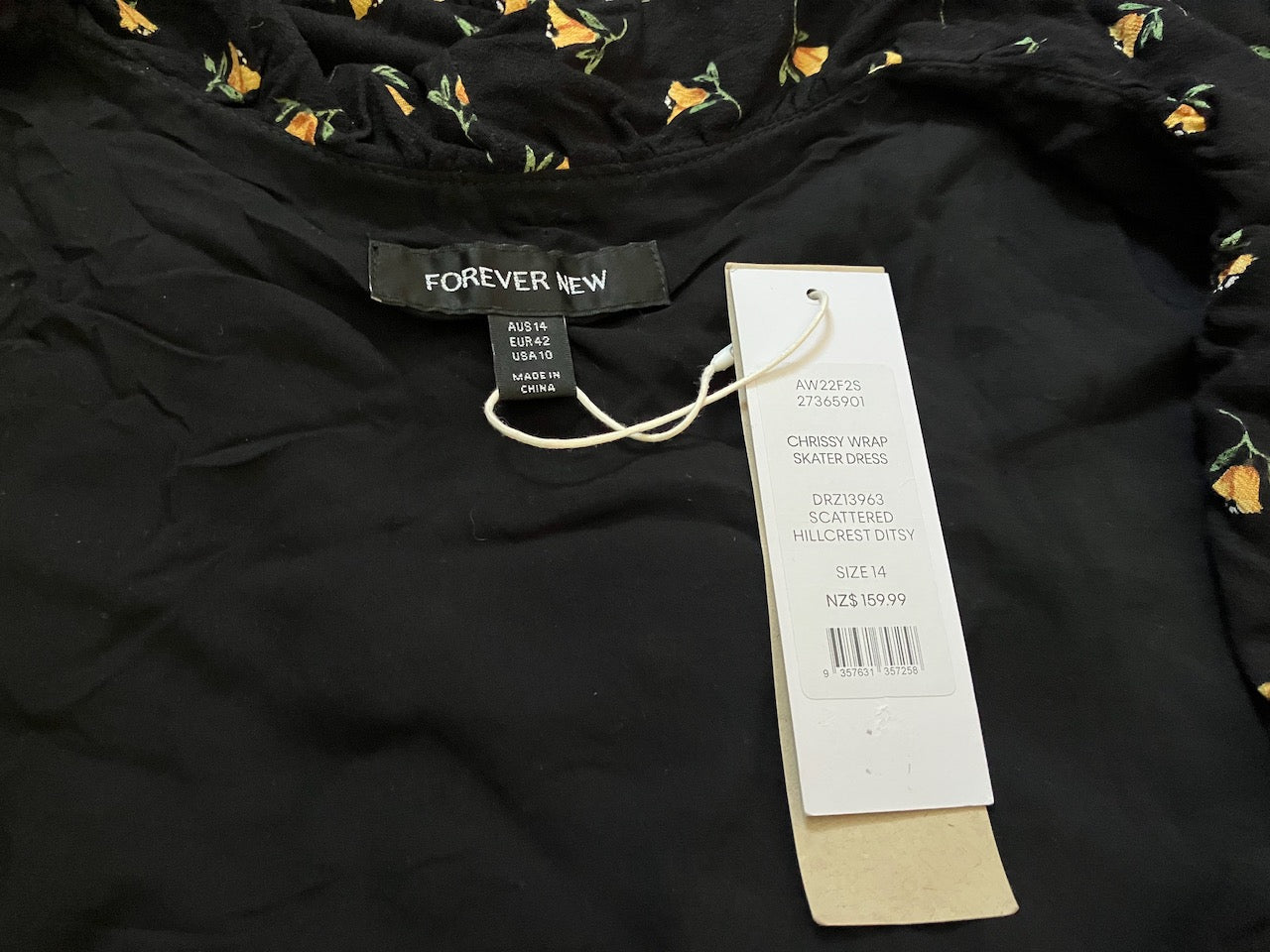 BRAND NEW - Forever New - Chrissy Wrap Skater Dress - Size: 14
