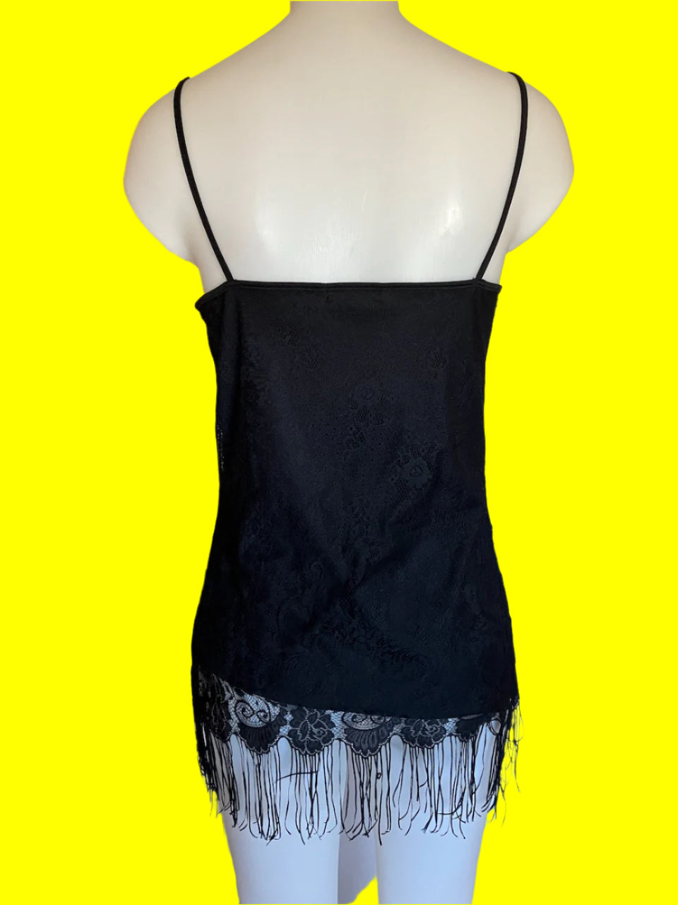 H & M - Black Lace Singlet - Size: M