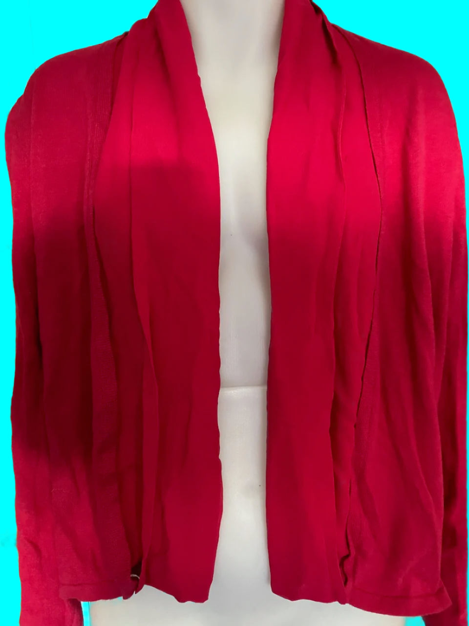 Blue Illusion - Fuchsia Pink - Open Cardigan - Size: L