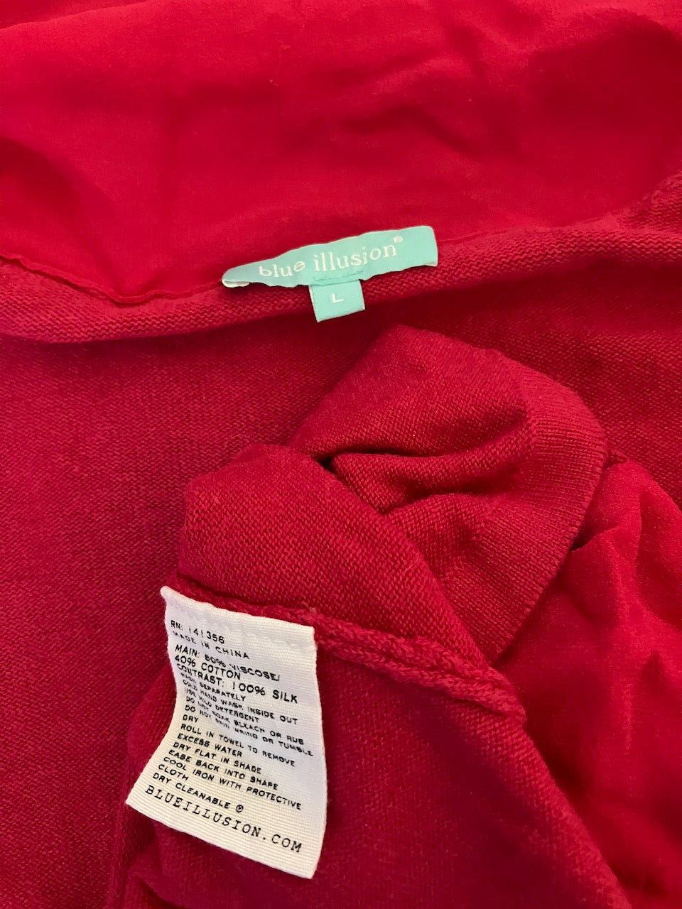 FRAY THE LABEL - Fable - Long Red Cardigan - Size: S