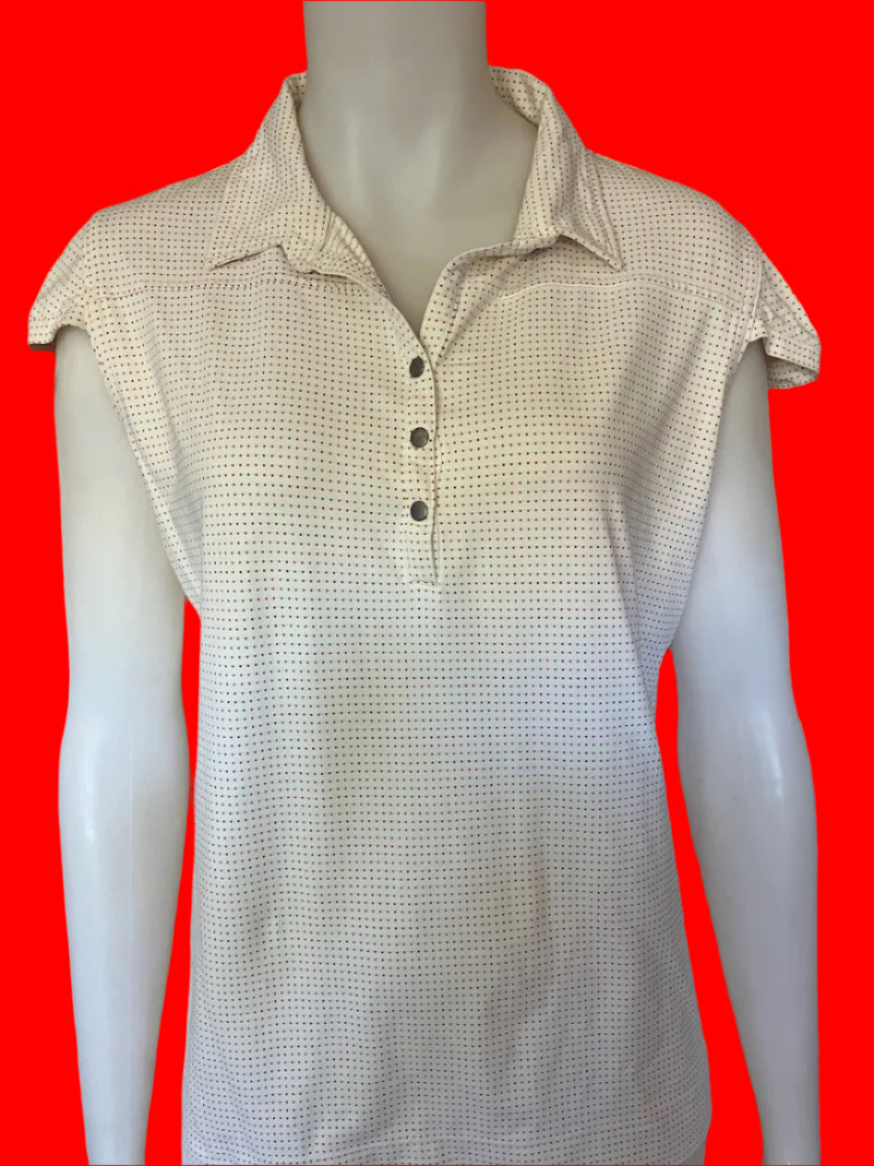 Calvin Klein - Summer Golf Top With Subtle Pattern - Size: XL