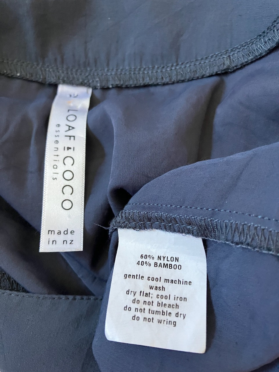 Loaf & Coco - NZ Made - Lightweight Blue/Grey Top - Size: 12