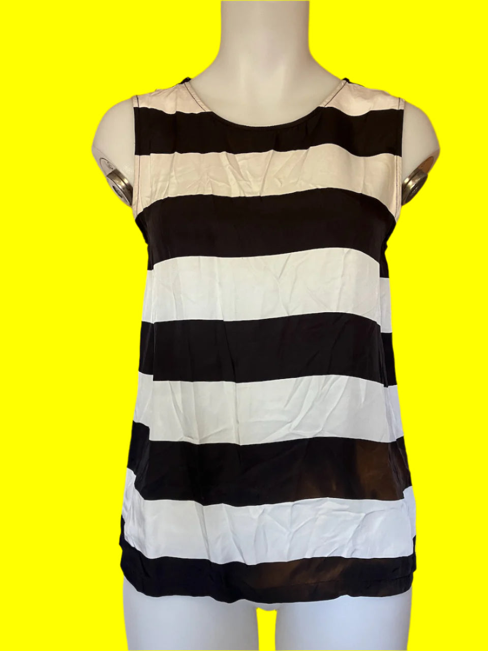 Elk - Black and White Striped Top - Size: S