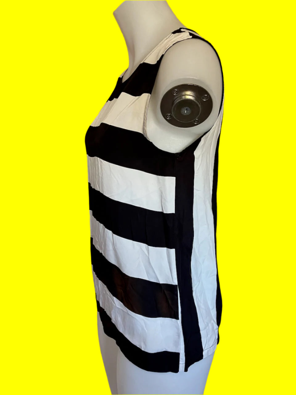 Elk - Black and White Striped Top - Size: S