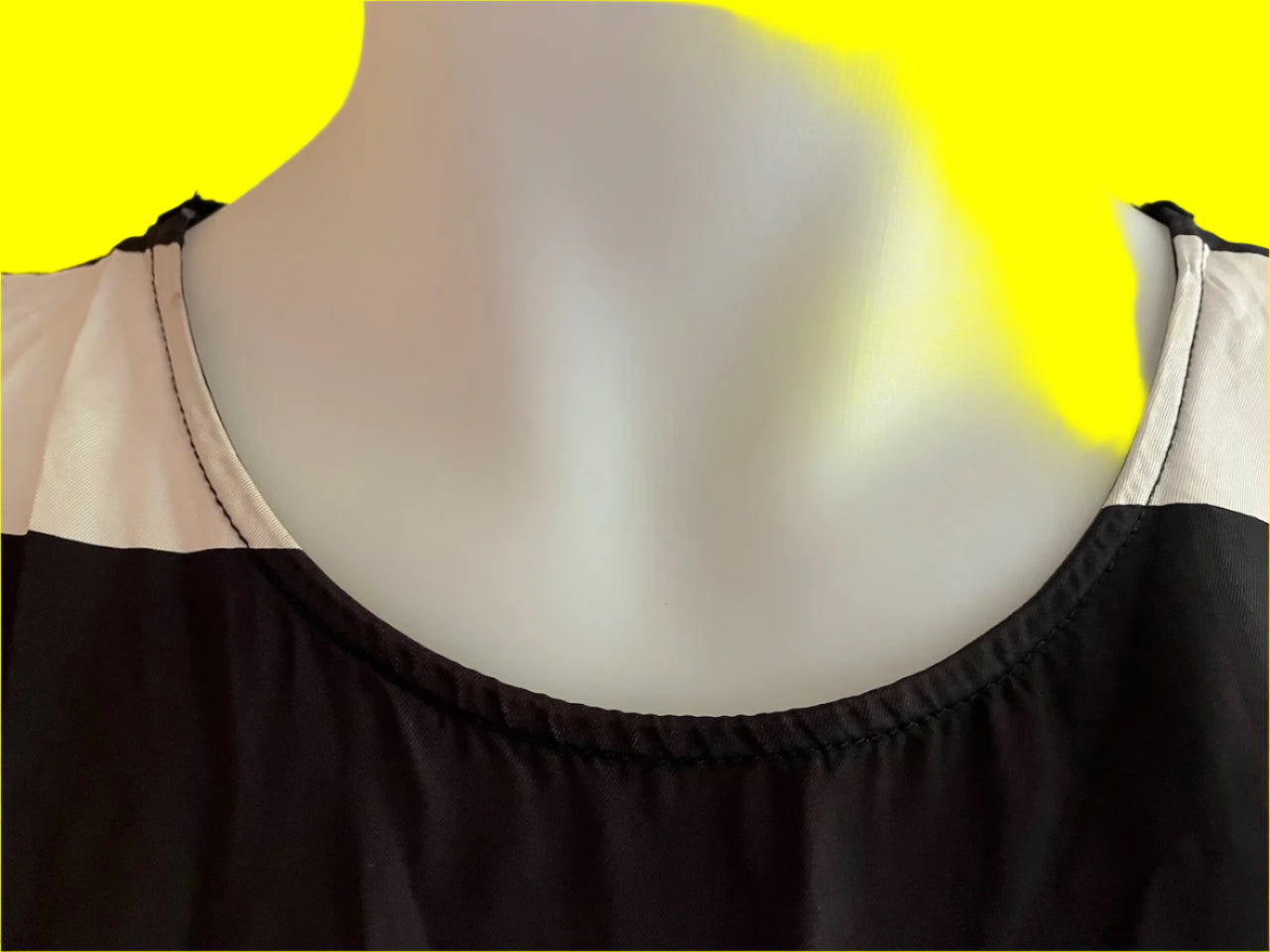 Elk - Black and White Striped Top - Size: S