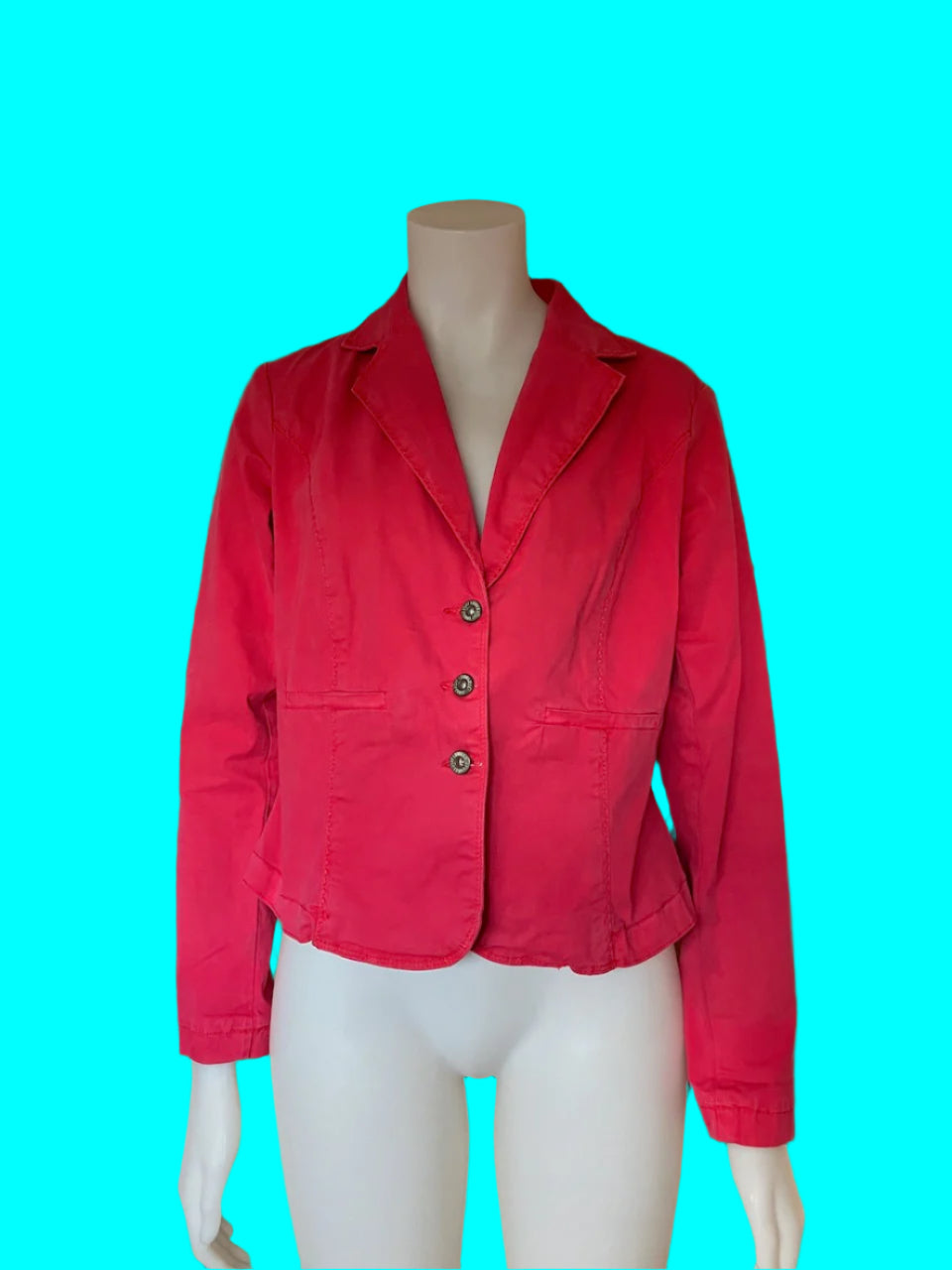 Loobies Story - Watermelon Pink Casual Blazer - Size: 14