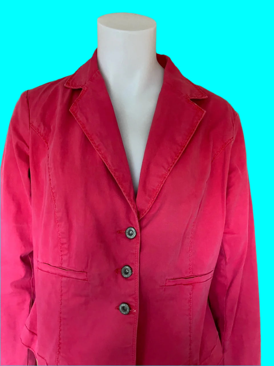 Loobies Story - Watermelon Pink Casual Blazer - Size: 14