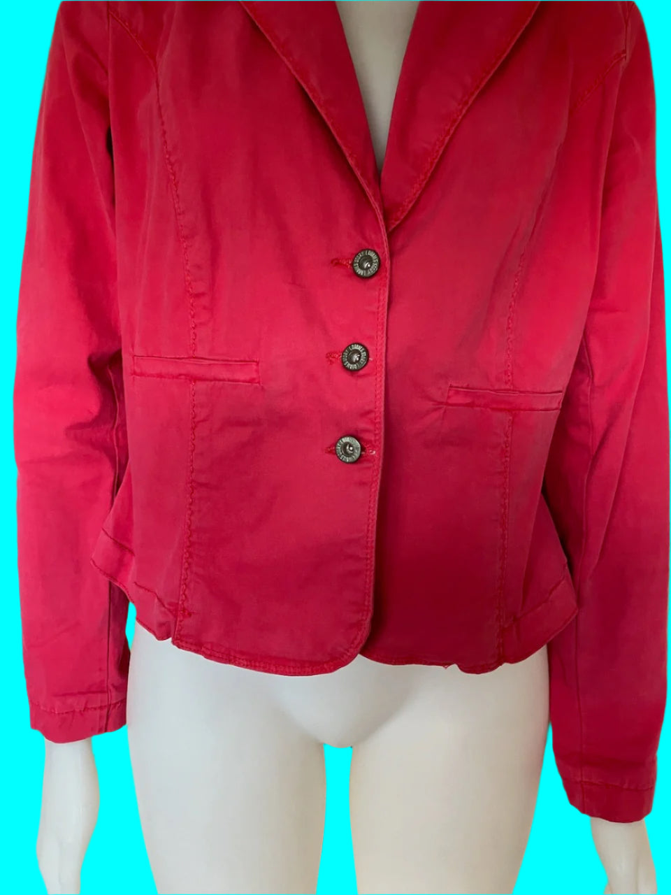 Loobies Story - Watermelon Pink Casual Blazer - Size: 14