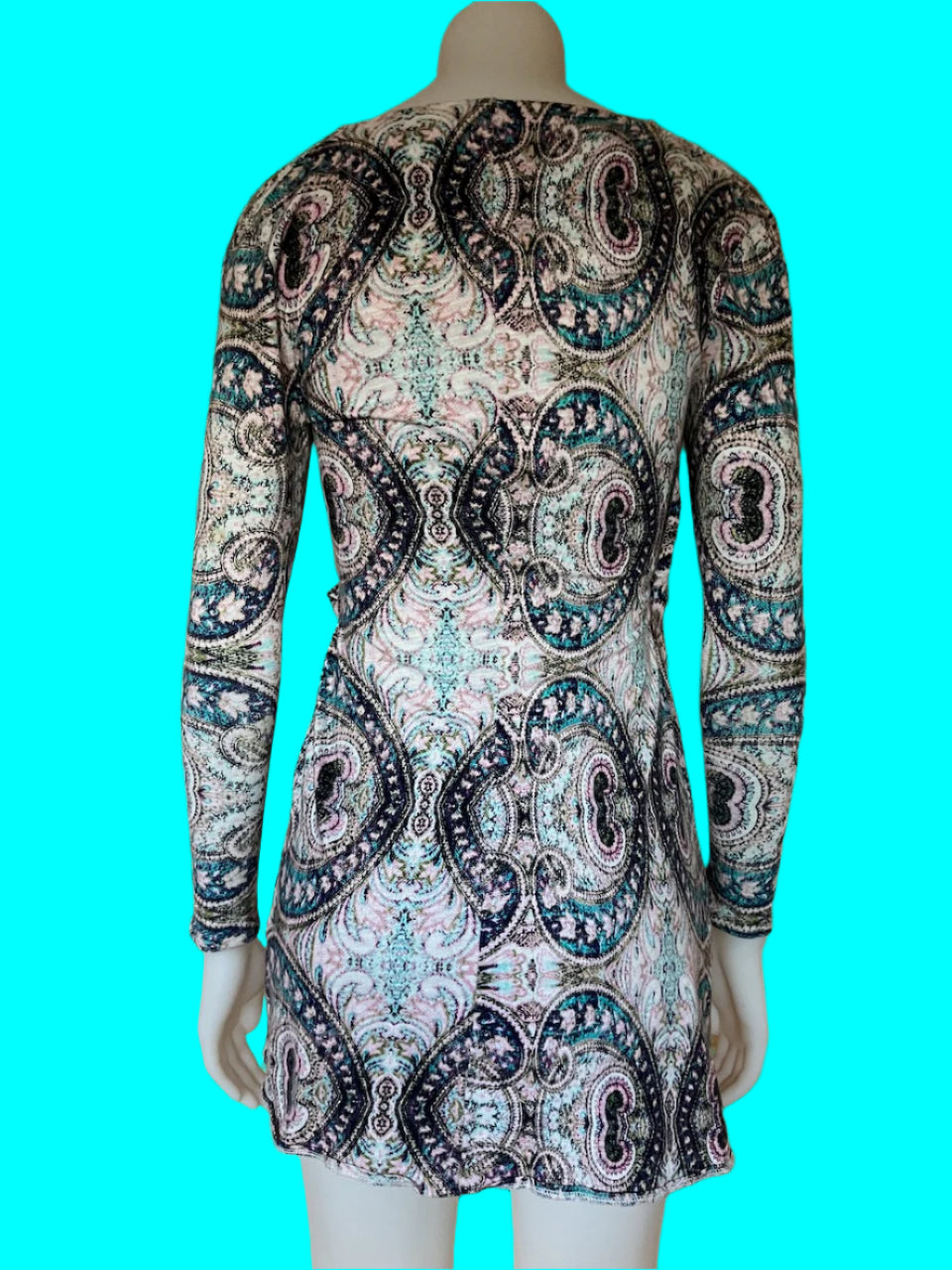 Ruby - Paisley Print Wrap Dress - Size: 6
