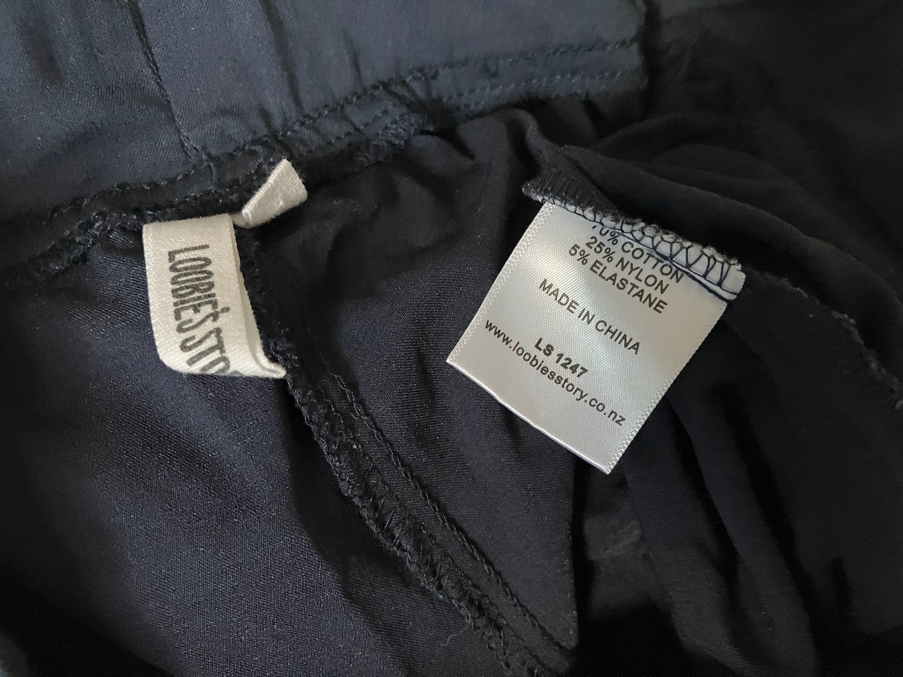 Loobies Story - Lightweight Navy Summer Pants - Size: 10