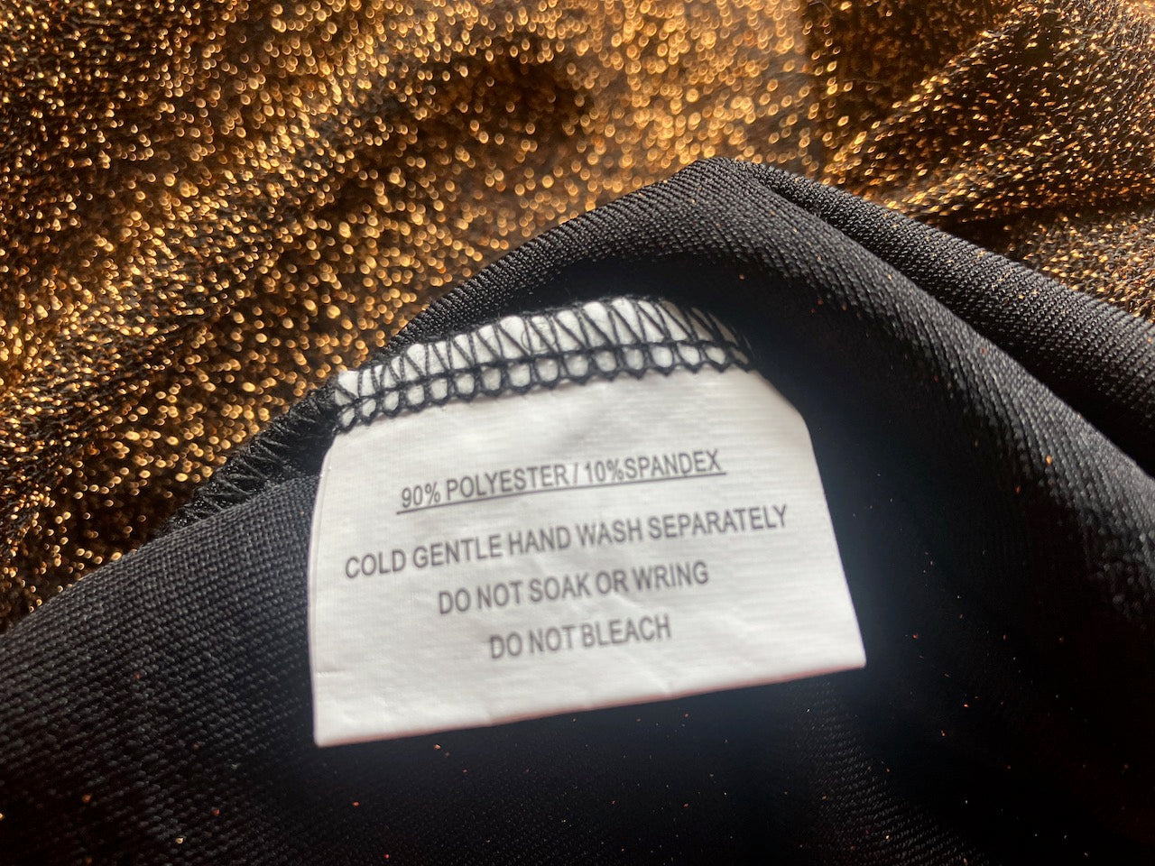BRAND NEW - Indikah by Angel Biba - Gold Cold Shoulder Top - Size: 6